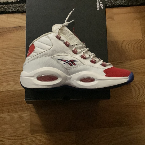 Reebok Question OG Mid Red Toe 2020 - Picture 3 of 13